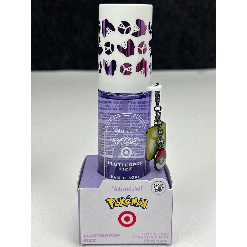 NatureWell Pokemon Hair & Body Fragrance Mist Set 3pk Pineapple Mango Flutterpop